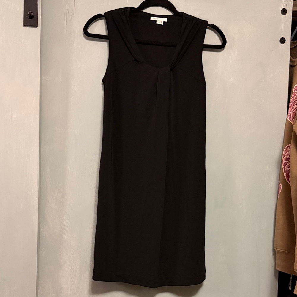 Vince Black Sleeveless Mini Dress